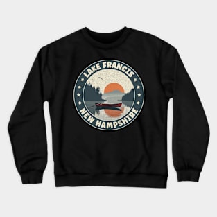 Lake Francis New Hampshire Sunset Crewneck Sweatshirt